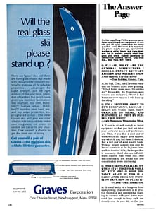Skiing Magazine Nov 1968 Graves Skis ad