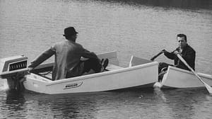 Boston Whaler 13 foot cut in half 1961